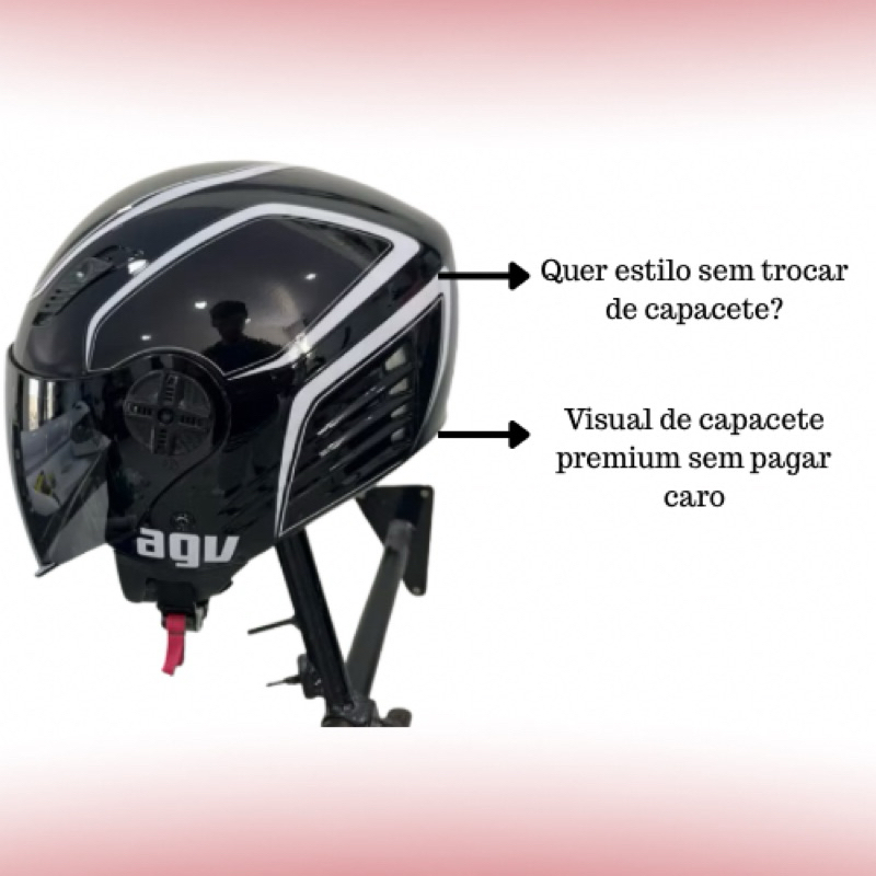 Kit De Adesivo Pra Capacete AGV(Itália)FW3x-Open