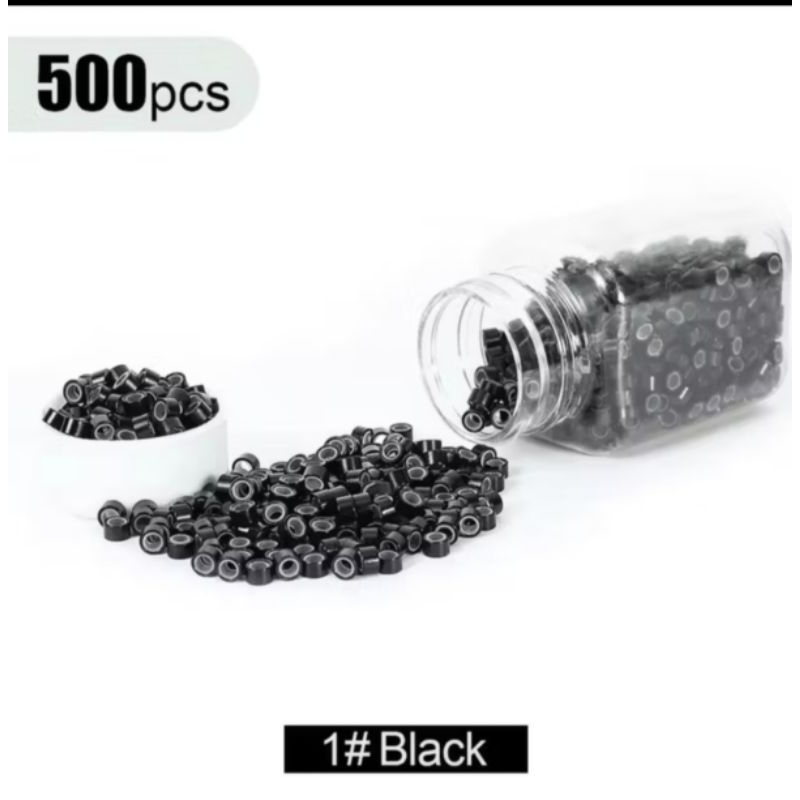 Microlink com silicone 5mm 500/ 1000 unidades.