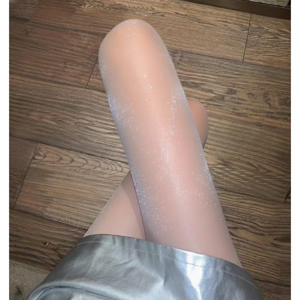 MEIA CALÇA FEMININA EFEITO CINTILANTE CORES VARIADAS