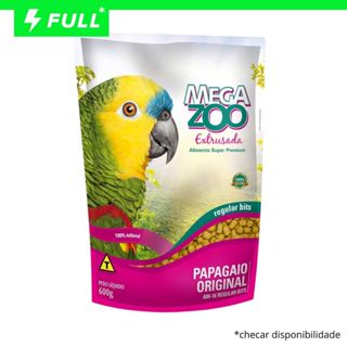 Ração Super Premium Megazoo Extrusada 600g Papagaios Regular AM-16 para Aves em Oferta na Shopee
