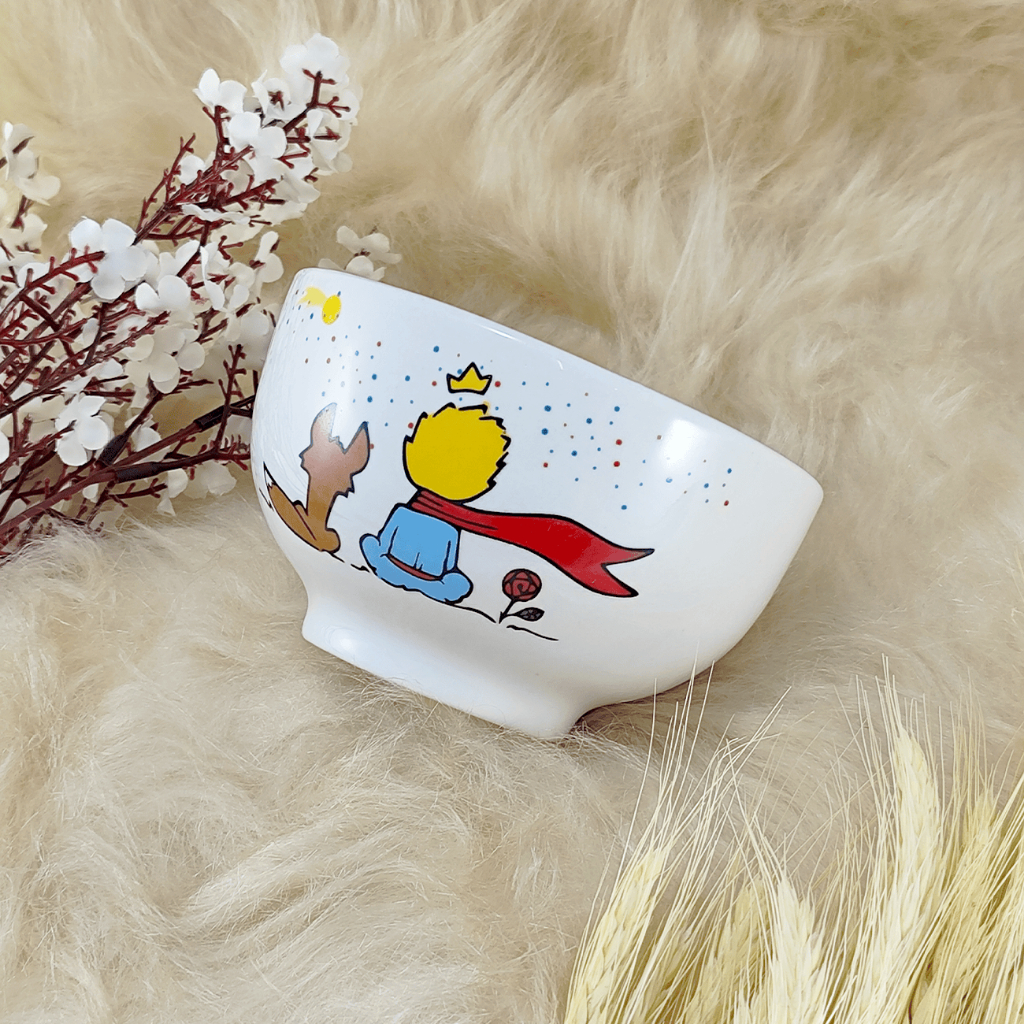 Cumbuca Porcelana 450ml 1 Peça Bowl Tigelas Pequeno Príncipe Estrelas