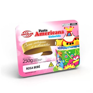 Pasta americana várias cores arcolor 250g em Oferta na Shopee