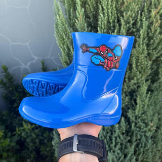 Bota Infantil HOMEN ARANHA Galocha Juvenil Masculina 19 ao 34 Bota Impermeavel