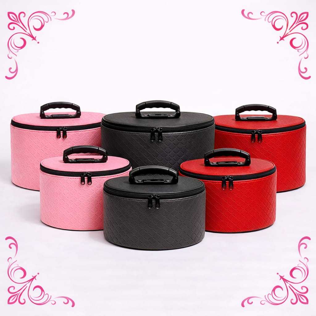 KIT Frasqueira Maleta Maquiagem Necessaire Grande e Média em Oferta na Shopee