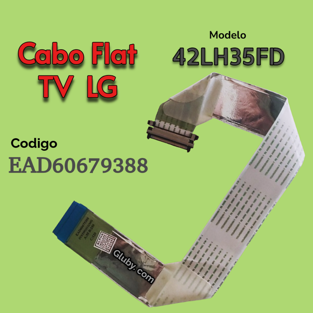 CABO FLAT LVDS TV LCD LG MODELO 42LH35FD CODIGO EAD60679388