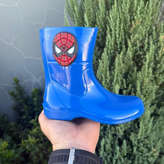 Bota HOMEN ARANHA Infantil Galocha Juvenil Masculina 19 ao 34 Bota Impermeavel