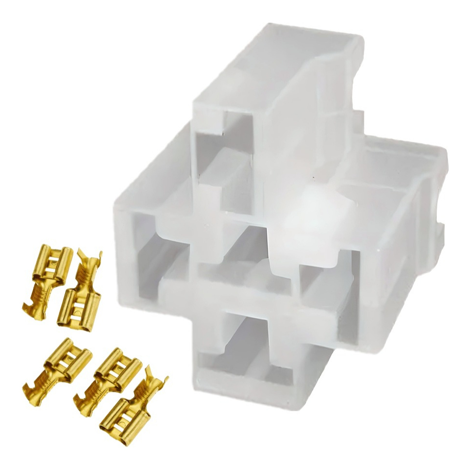 10 Conector Soquete Plug Tomada Porta Relê 5 Ou 4 Vias e Terminais