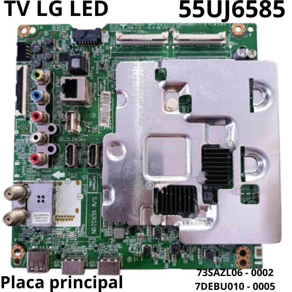2915 Placa principal para tv LED LG Modelo: 55UJ6585