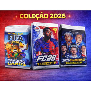 Kit Cards Futebol 2026 – FIFA 26 + Copa do Mundo 26 + Champions 26 | 200 Cards =50 Envelopes em Oferta na Shopee