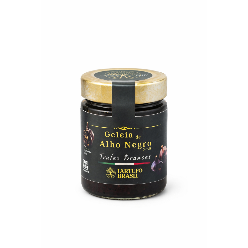 Geleia de Alho Negro com Trufas Brancas Tartufo Brasil (Gourmet)