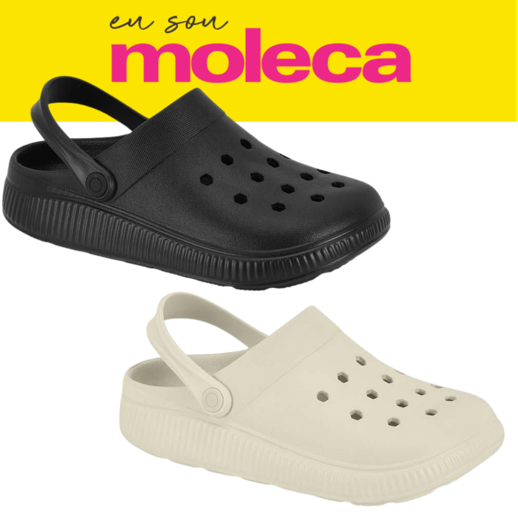 Babuche Moleca Chinelo Sandália Feminina Eva Leve Confortável Original Ortopédico Enfeite Macio