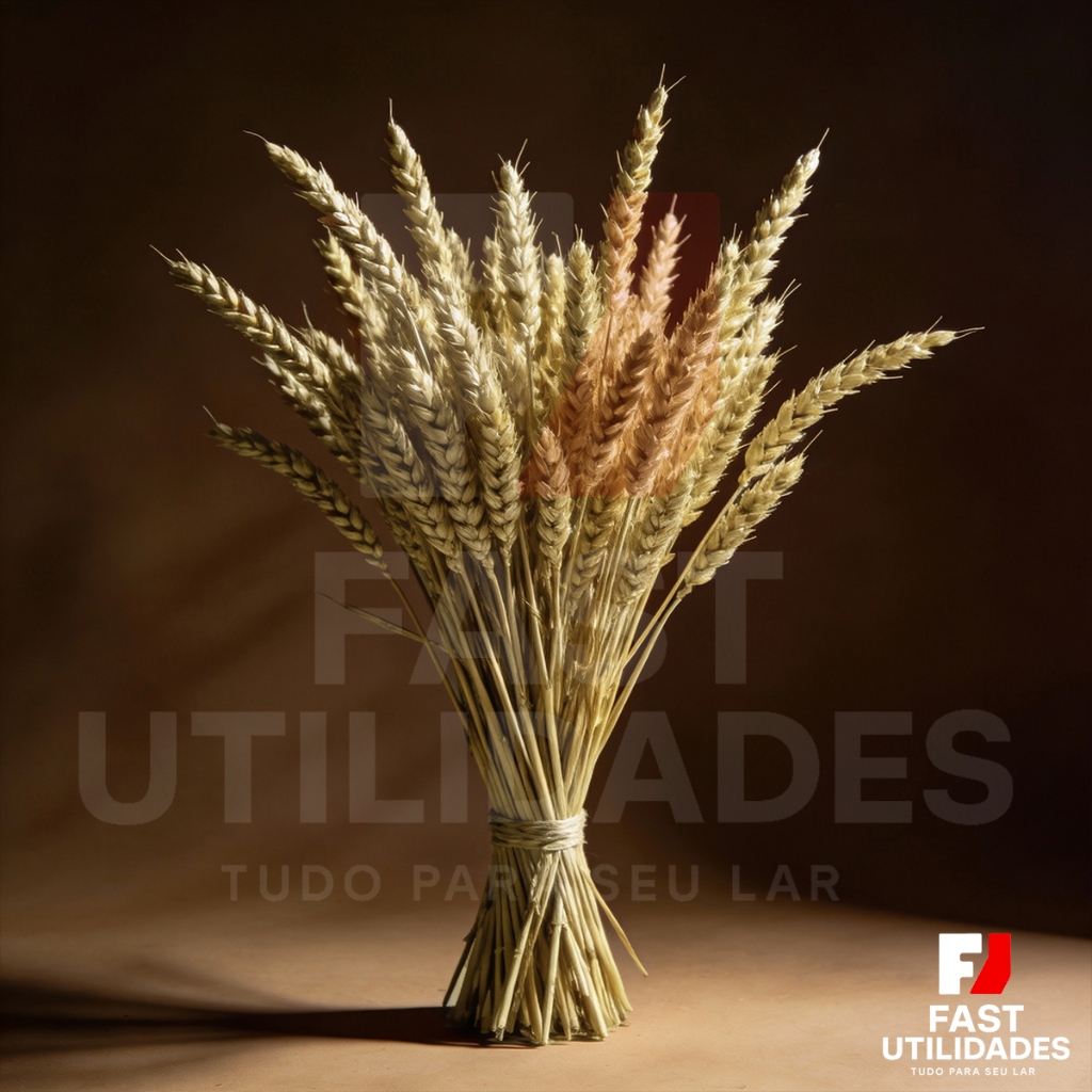 Trigo Seco Decorativo 50 Hastes Naturais Desidratadas Para Decoração Sala Mesa Arranjos Farmhouse