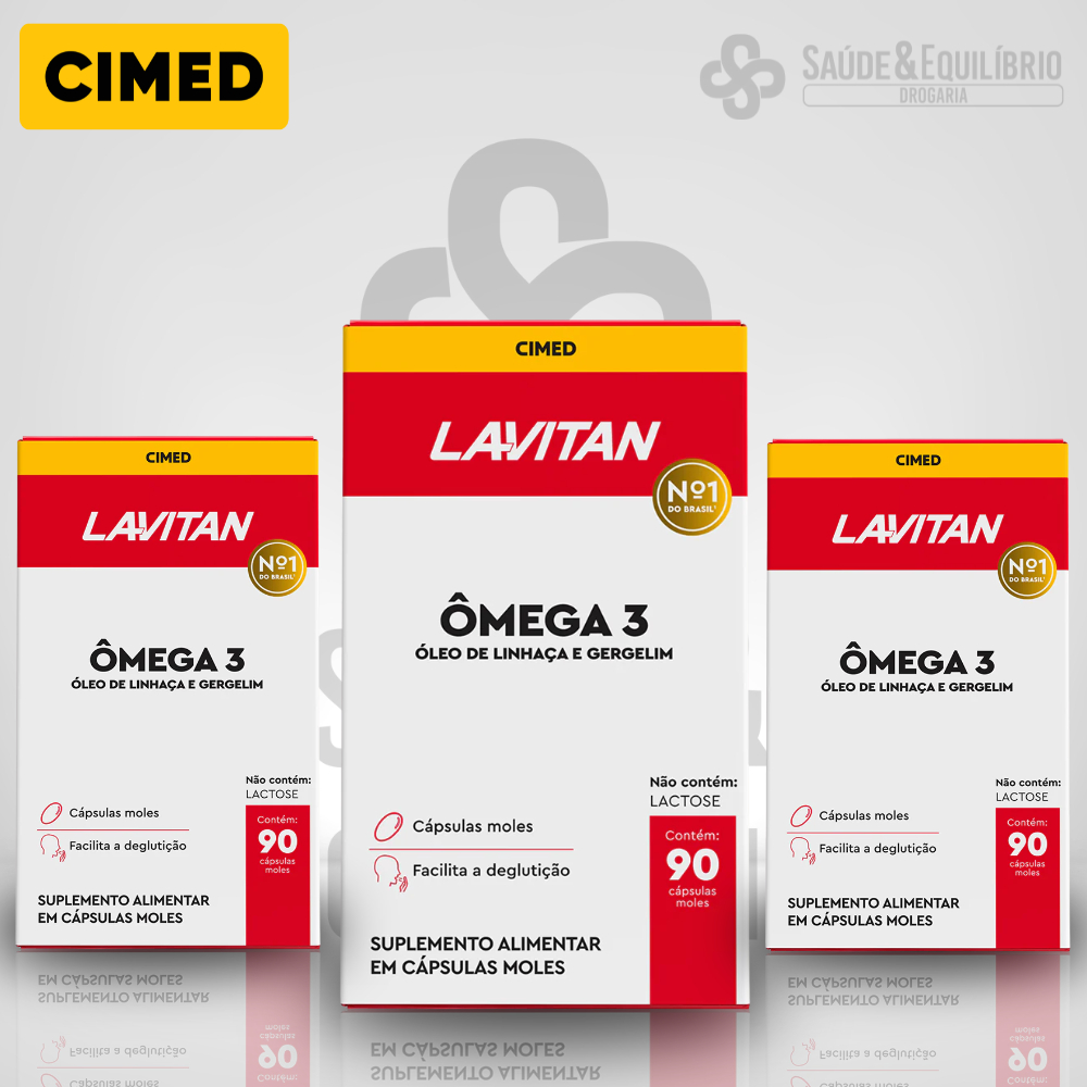 Lavitan Ômega 3 Cápsulas Moles Sem Lactose em Oferta na Shopee