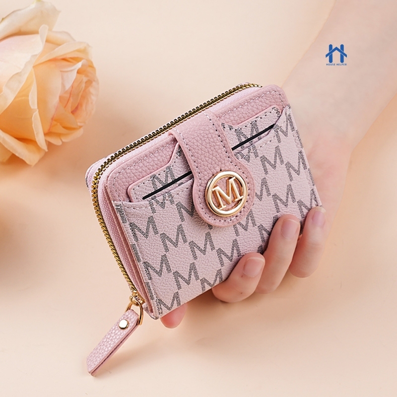 Carteira Feminina de Couro com Fecho Seguro e Porta Cartões Compacta e Leve Acabamento Sofisticado