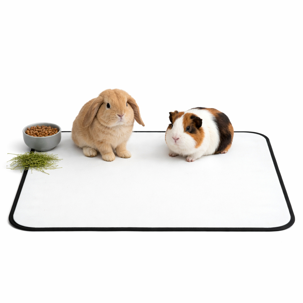 Tapete Higiênico Lavável 70x50 Impermeável para Gaiola  de Coelho, Porquinho da Índia e Roedores