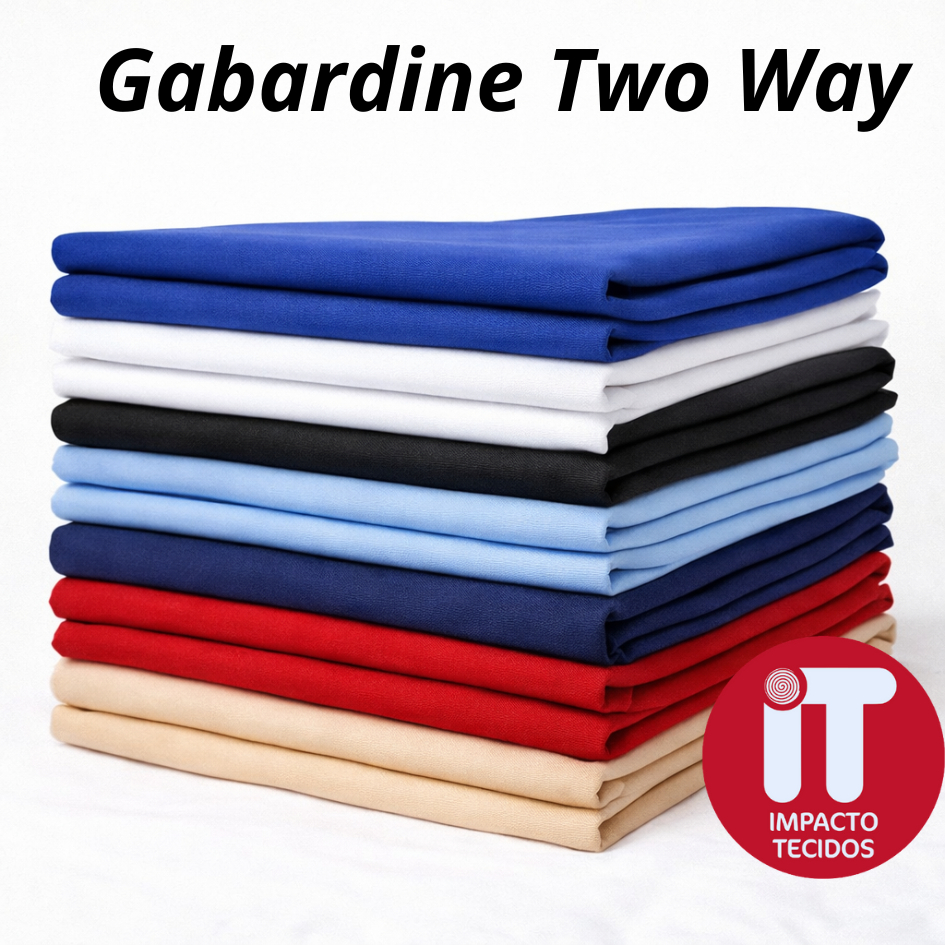 Tecido Gabardine Two Way (1m x 1,50m) para uniformes, jalecos e blazer varias cores em Oferta na Shopee
