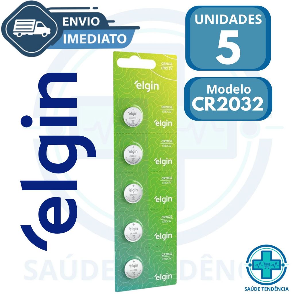Elgin CR 2032 3v Blister 5 Unidades