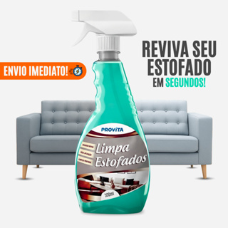Limpa Estofados À Seco Spray Espuma Premium Perfumado Sofá, Banco e Poltrona Limpeza Profunda 500ml em Oferta na Shopee