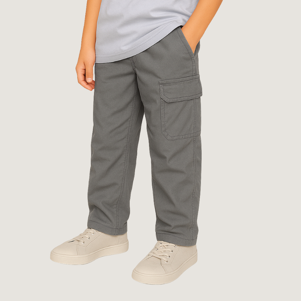 Calça Cargo Infantil Masculina Menino Sarja Confortável Escolar Casual Bolsos Funcionais Tamanhos 10 ao 16 em Oferta na Shopee