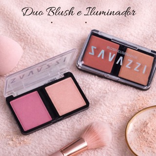 Duo Blush e Iluminador 7g Savazzi Makeup Cores  Versáteis Para Maquiagens Perfeitas em Oferta na Shopee