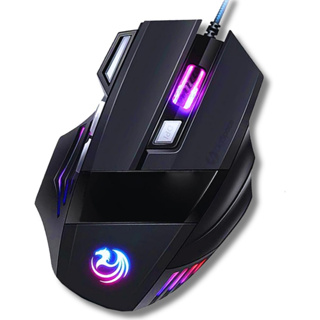 Mouse Gamer Para Jogo 7D 3200 Dpi Luzes Led Rgb Óptico Fio Usb 7 Botões PC Videogame Ergonômico em Oferta na Shopee