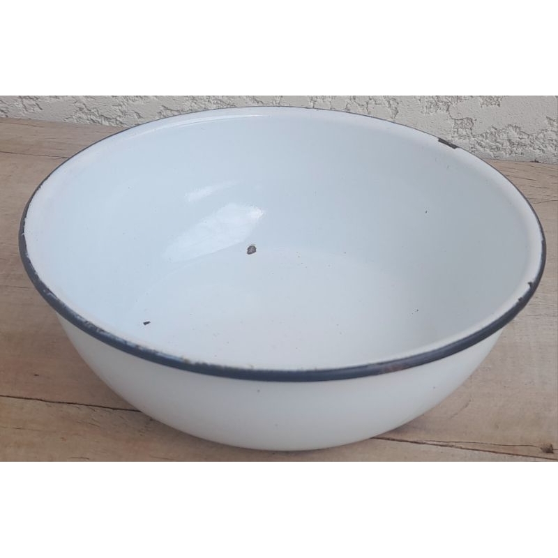 Antiga Bacia em Ágata Esmaltada 19,5cm de diâmetro por 6cm de altura