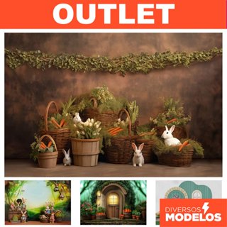 Fundo Fotográfico Páscoa Cenário Em Tecido Queima De Estoque 220x150 em Oferta na Shopee