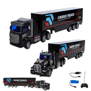 Carrinho Controle Remoto Caminhão Cargo Truck Recarregável Preto Cargo Truck em Oferta na Shopee