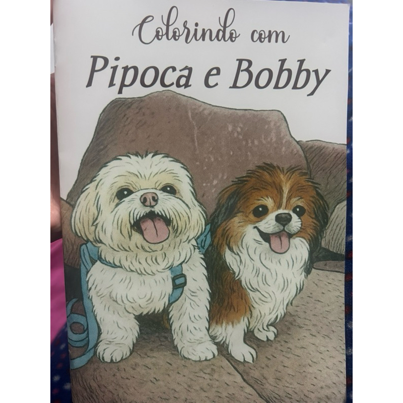 Gibi de Colorir Personalizado do Pet – Bobby & Pipoca 🐾