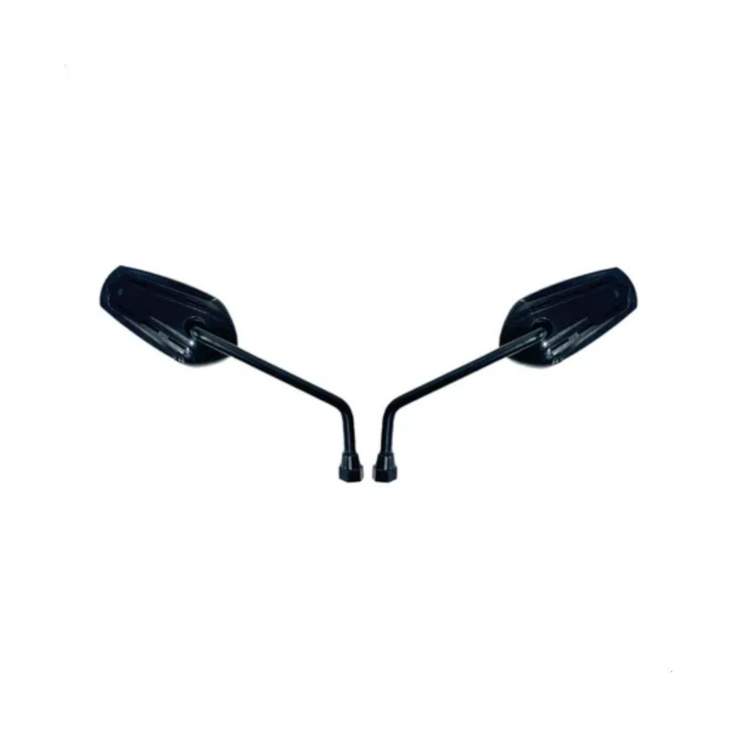 Retrovisores GVS modelo GTX 10mm padrão Honda cor Preto Brilhante
