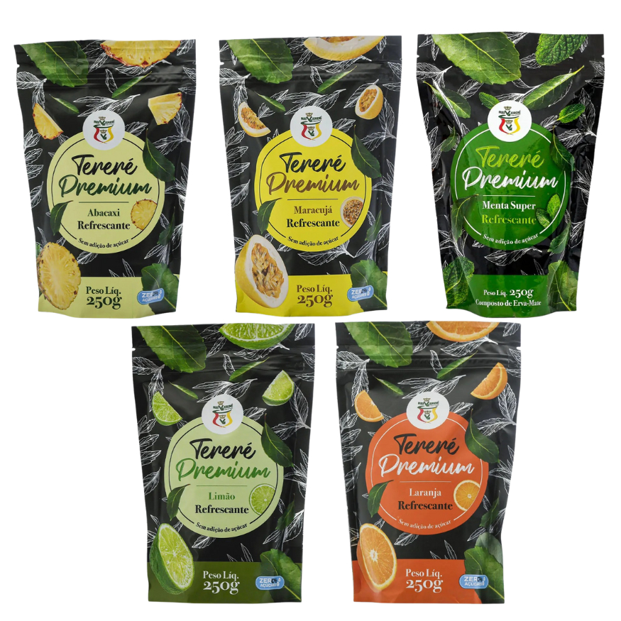 Erva Mate para Tereré Premium Mate Gelado REI VERDE Sabor Refrescante