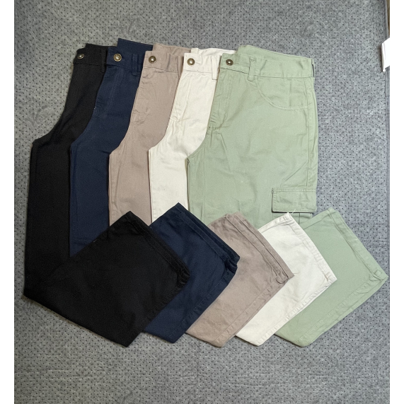 Calça Cargo Sarja Streetwear Unissex — imagem 2 de 2