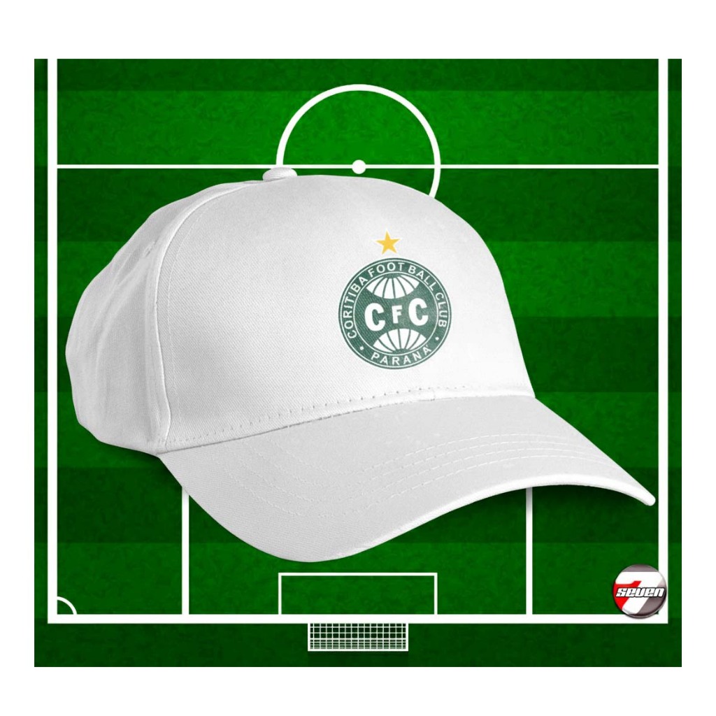 Boné Branco Coritiba, Coxa | Aba Curva | Unissex Ajustável | Brim de Qualidade