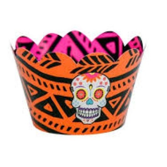 Enfeite Para Cupcake Caveira Mexicana c/12 Duster Festas