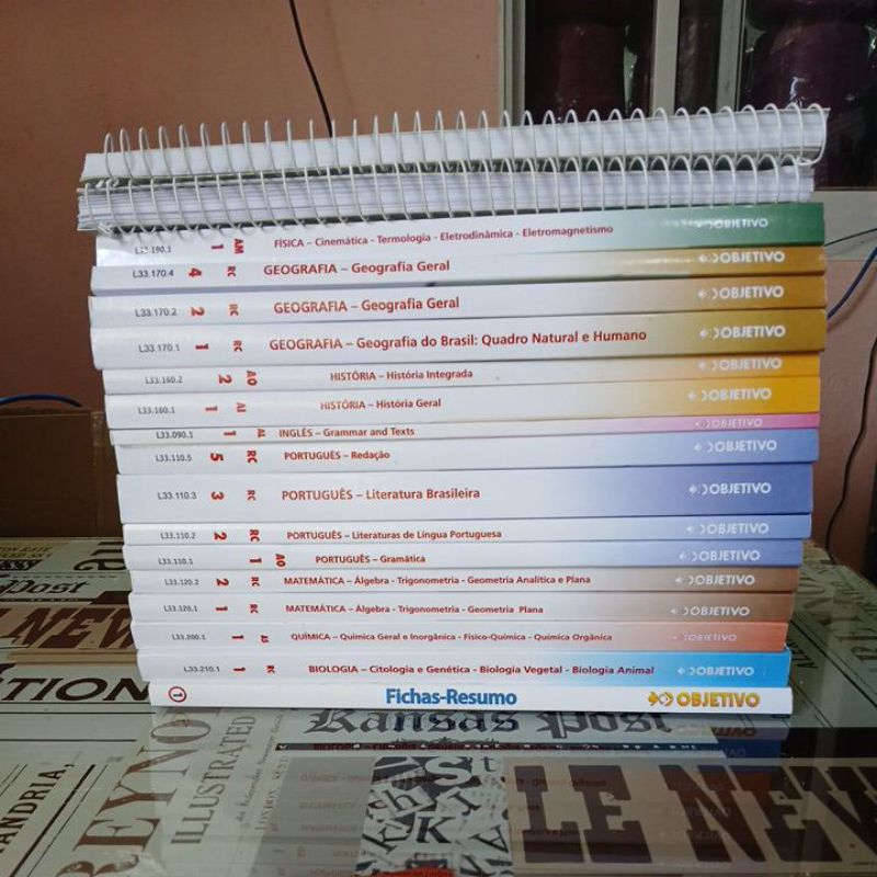 Livros Apostilas Coleção Objetivo (unitários) Pré-Vestibular Estudos em Oferta na Shopee