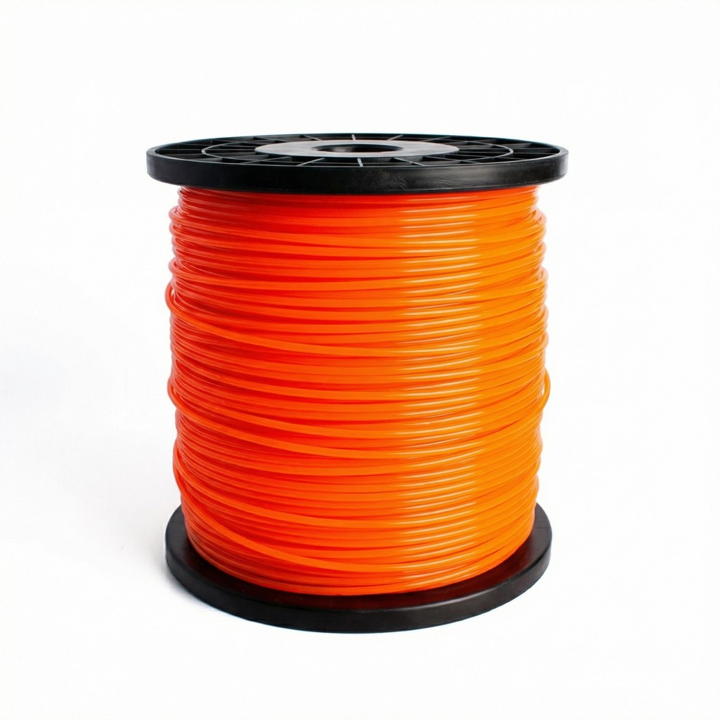 Fio De Nylon Redondo 3mm 2kg Profissional Bobina Rolo Grande Roçadeira
