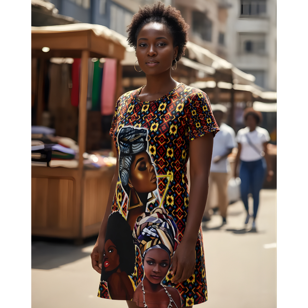 Vestido Adulto ou Infantil - Afro Way em Oferta na Shopee