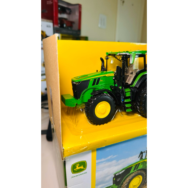 Miniatura Agrícola Trator Colecionável John Deere ERTL Escala 1/32