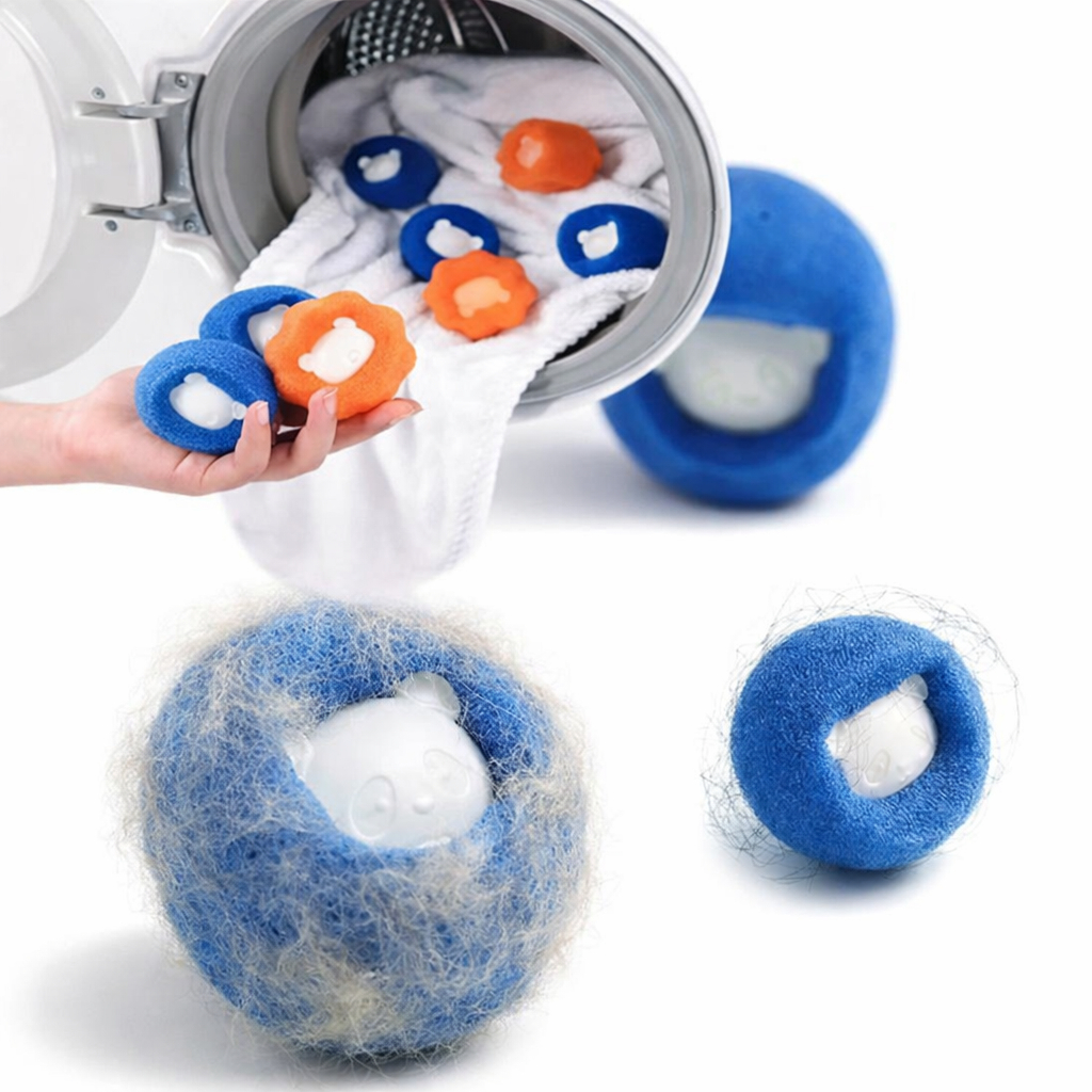 Bola Removedora de Pelos Máquina de Lavar Roupas Pets Fiapos Cabelos Reutilizável Anti Fiapo