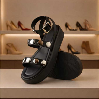 Chinelo Feminino sandália Plataforma  com ABS  Modelo Moeda confortável em Oferta na Shopee