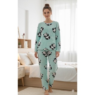 PIJAMA FEMININO ADULTO ULTRA SOFT MANGA LONGA OUTONO/INVERNO PROMOÇÃO em Oferta na Shopee