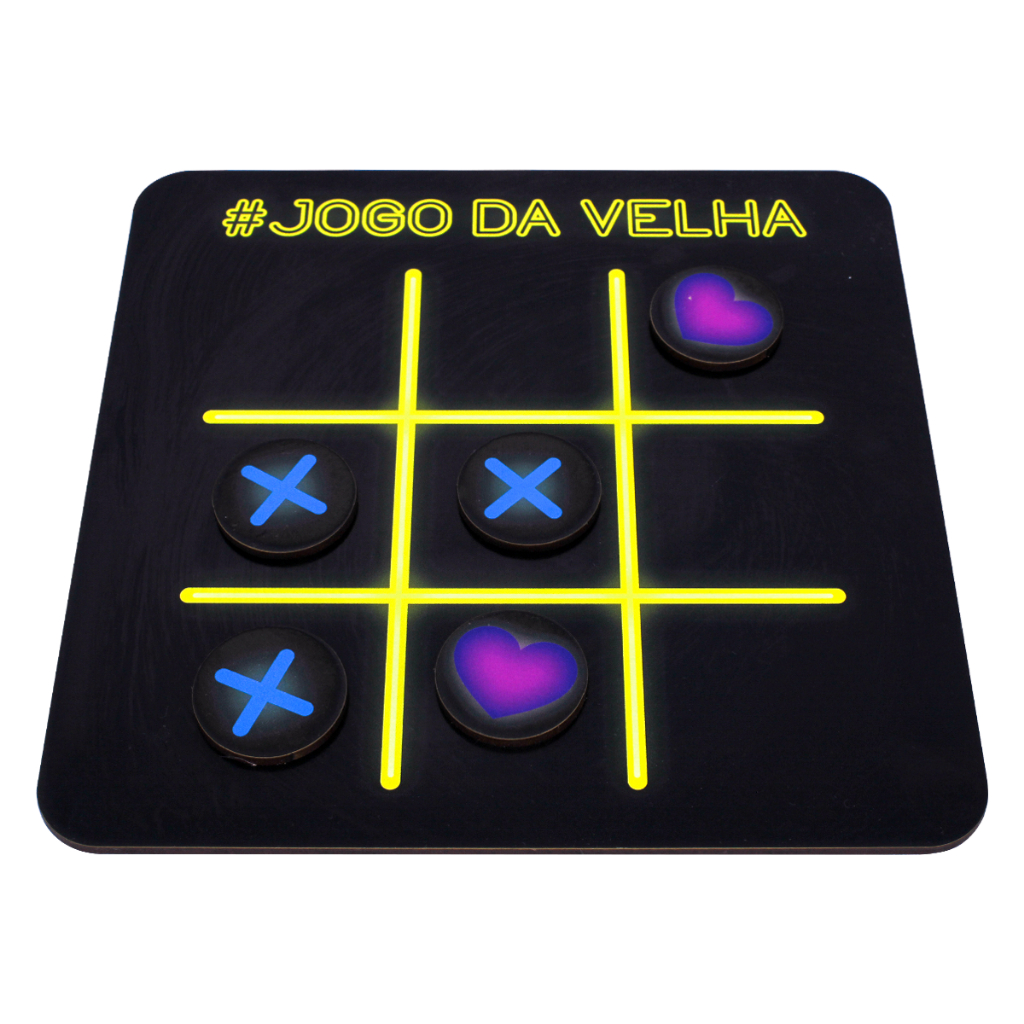 Jogo Da Velha Educativo Tabuleiro Madeira Mdf Preto Brinquedo Pedagogico Raciocinio Logico Infantil Tradicional 10 Pecas