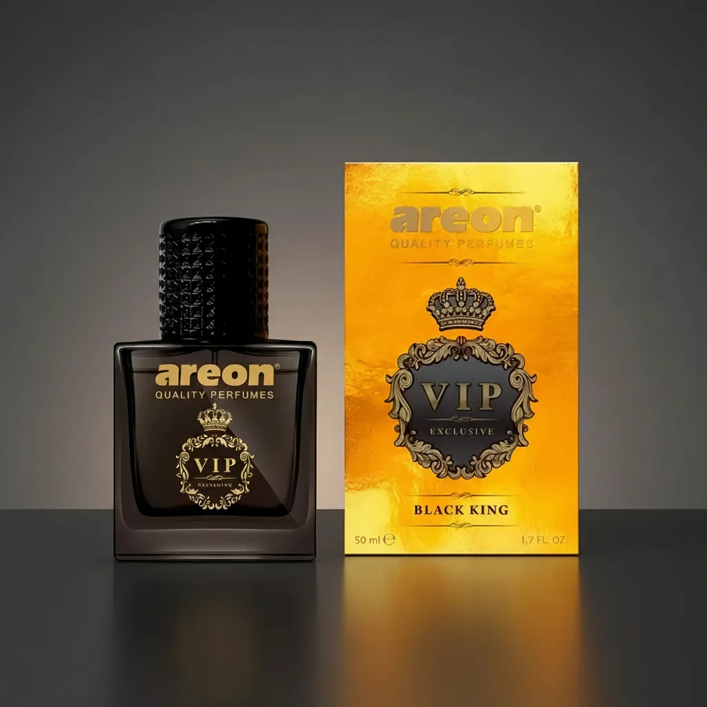 Perfume Automotivo Vip Exclusive Black King 50ml Areon Cor Dourado