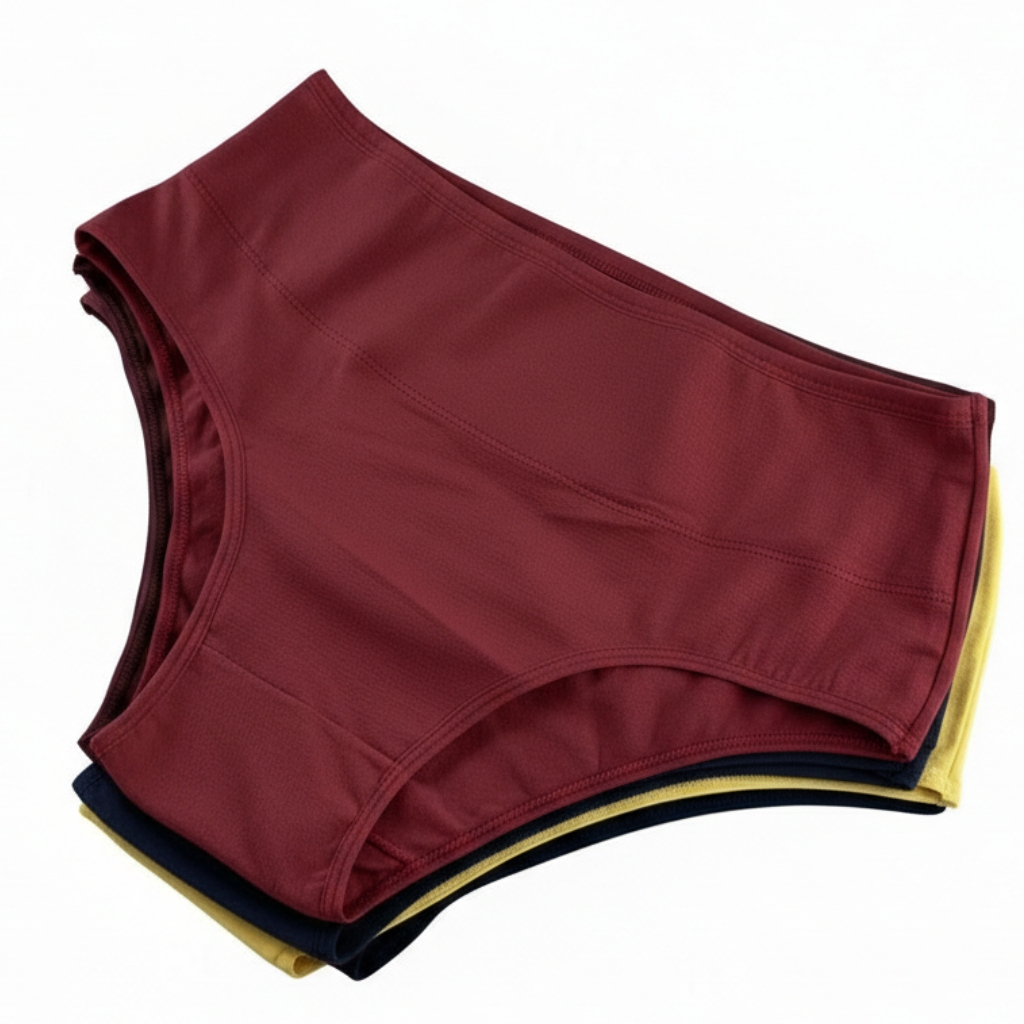 Kit 5 Calcinha Plus Size Cotton Cós Alto Básica Adulta Confortável Empório Da Roupa