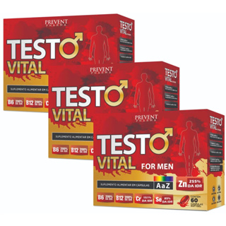 Suplemento Alimentar Testo Vital For Men 60 Cápsulas Em Gel em Oferta na Shopee
