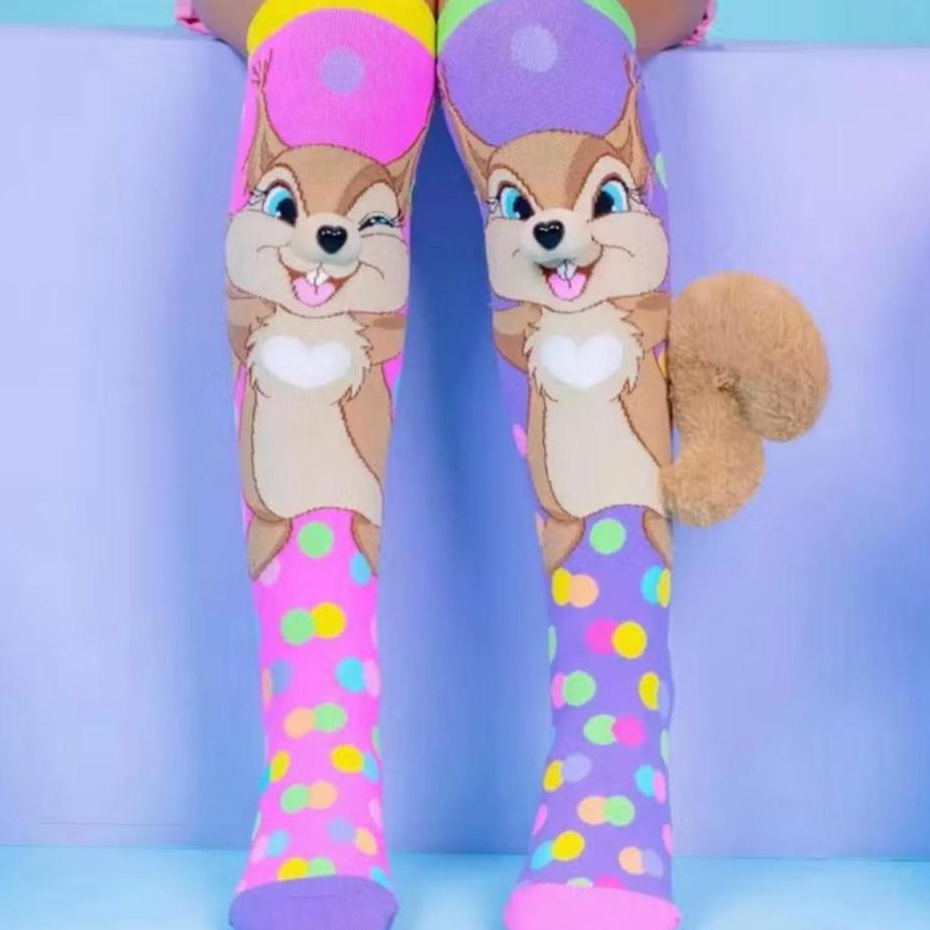 Meia Divertida 3D Infantil Crazy Socks Meia Maluca Festa Escola Dia da Criança Tam Único (24 ao 34) em Oferta na Shopee