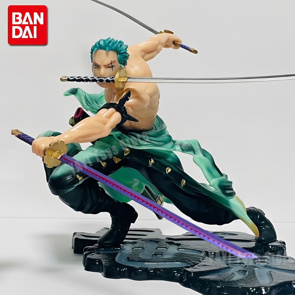 Action Figure Roronoa Zoro - One Piece - Estilo Três Espadas (Santoryu)
