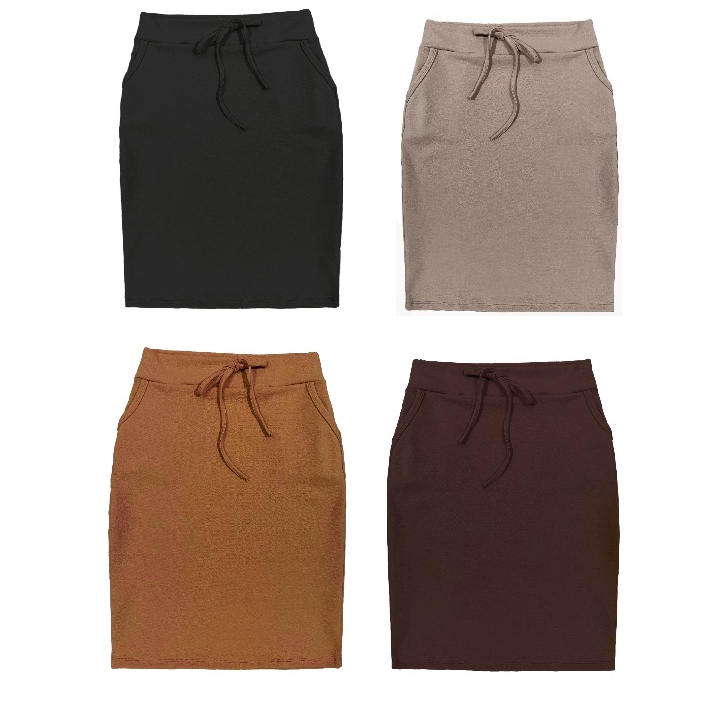 Kit 4 Saias Estilosa Estampadas Moda Evangélica com bolsos em Oferta na Shopee