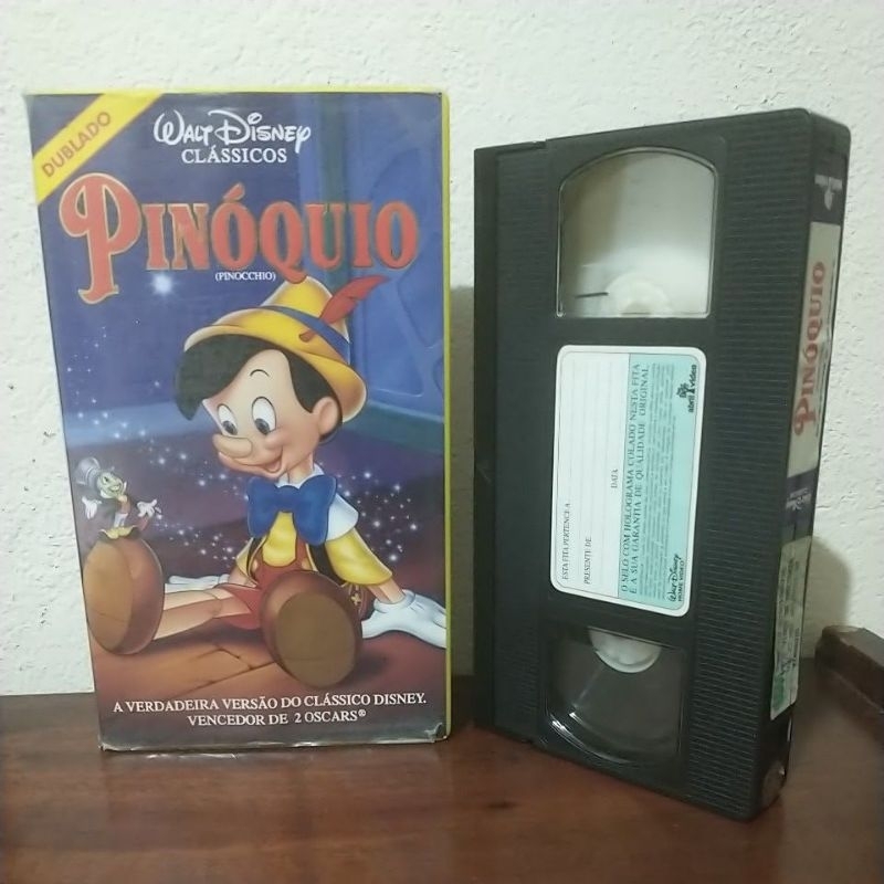 VHS Pinóquio - Walt Disney