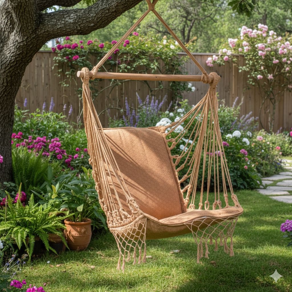 Rede Cadeira Descanso Suspensa Balanço De Teto 100% Algodão Envio Imediato